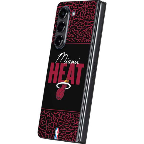 NBA Miami Heat Elephant Print Galaxy Z Fold5 5G Skin